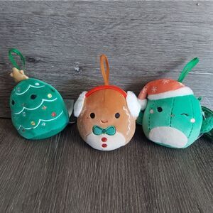 Squishmallows Plush Christmas Ornaments